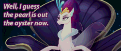 Size: 600x251 | Tagged: safe, screencap, queen novo, seapony (g4), g4, my little pony: the movie, animated, bored, bubble, caption, crown, discovery family, discovery family logo, eyebrows, eyelashes, eyeshadow, female, fin wings, fins, gif, image macro, jewelry, logo, makeup, ocean, purple eyes, queen, queen novo is not amused, raised eyebrow, reaction image, regalia, seaquestria, seriously, shrug, sitting, solo, swimming, teeth, text, throne, throne room, unamused, underwater, water, wings