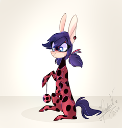 Size: 1198x1252 | Tagged: safe, artist:iheyyasyfox, pony, miraculous ladybug, ponified, sitting, solo