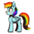 Size: 500x500 | Tagged: safe, alternate version, artist:toisanemoif, part of a set, rainbow dash, pegasus, pony, g4, 8 angles of pony collaboration, blushing, female, mare, simple background, smiling, solo, transparent background