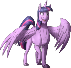 Size: 2093x1983 | Tagged: safe, artist:namyg, twilight sparkle, alicorn, horse, pony, g4, cloven hooves, female, open mouth, simple background, solo, transparent background, twilight sparkle (alicorn)