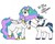 Size: 1280x1033 | Tagged: safe, artist:sexygoatgod, princess celestia, shining armor, alicorn, pony, unicorn, g4, duo, female, male, mare, pointing, question mark, simple background, snorting, stallion, white background