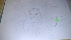 Size: 1200x675 | Tagged: safe, twilight sparkle, alicorn, pony, g4, female, solo, traditional art, twilight sparkle (alicorn)