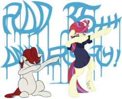 Size: 1841x1500 | Tagged: safe, artist:crystalightx, moondancer, moondancer (g1), pony, unicorn, g1, g4, 35th anniversary, bow, clothes, dab, female, g1 to g4, generation leap, hair bow, mare, simple background, sweater, transparent background