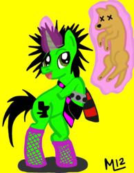 Size: 1696x2183 | Tagged: safe, artist:hakuna-mackenzie, pony, jimmy urine, mindless self indulgence, ponified, ponified celebrity, solo