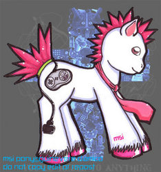 Size: 300x321 | Tagged: safe, artist:customlpvalley, oc, oc only, oc:mindless self indulgence, pony, mindless self indulgence, solo