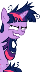 Size: 336x595 | Tagged: safe, twilight sparkle, pony, g4, lesson zero, crazy face, faic, female, insanity, simple background, solo, that fucking cat, transparent background, twilight snapple, twilynanas