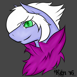 Size: 1000x1000 | Tagged: safe, artist:kensynvalkry, oc, oc only, pony, bust, contest prize, simple background, smiling, solo