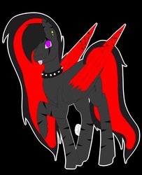 Size: 2988x3673 | Tagged: safe, artist:kensynvalkry, oc, art trade, high res, red and black oc