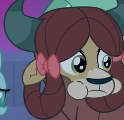 Size: 904x877 | Tagged: safe, screencap, ocellus, yona, g4, school raze, cropped, puffy cheeks