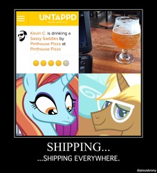 Size: 2580x2846 | Tagged: safe, sassy saddles, trenderhoof, g4, high res, ship:trendassy, shipping, untapped, wat