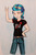 Size: 417x626 | Tagged: safe, artist:metalamethyst, indigo zap, equestria girls, g4, belt, belt buckle, clothes, devil horn (gesture), ear piercing, goggles, jeans, metallica, pants, piercing, shirt, solo, t-shirt, traditional art