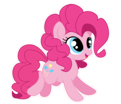Size: 2400x2059 | Tagged: safe, artist:xsatanielx, pinkie pie, pony, rcf community, g4, female, high res, simple background, solo, transparent background