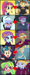 Size: 853x2161 | Tagged: safe, edit, gold rush (g4), indigo zap, lemon zest, lemonade blues, peter bread, sour sweet, sugarcoat, sunny flare, teddy t. touchdown, equestria girls, g4, monday blues, my little pony equestria girls, my little pony equestria girls: friendship games, my little pony equestria girls: legend of everfree, my little pony equestria girls: summertime shorts, background human, cropped, female, heart, male, shadow five, ship:goldzap, ship:sunnybread, ship:teddysweet, shipping, shipping domino, straight, zestblue