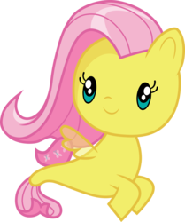 Size: 3000x3588 | Tagged: safe, artist:cloudy glow, fluttershy, seapony (g4), g4, chibi, cute, cutie mark crew, female, high res, seaponified, seapony fluttershy, shyabetes, simple background, solo, species swap, toy, transparent background, weapons-grade cute
