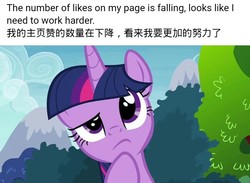 Size: 717x524 | Tagged: safe, screencap, twilight sparkle, alicorn, pony, g4, caption, chinese, twilight sparkle (alicorn)