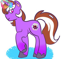 Size: 2900x2400 | Tagged: safe, oc, oc only, oc:lore chaser, pony, gradient hooves, high res, mage, magic, magic aura, male, multicolored hair, rainbow, rainbow magic aura, solo