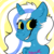 Size: 1024x1024 | Tagged: safe, artist:kateastr0fic, oc, oc:fleurbelle, alicorn, pony, abstract background, alicorn oc, bust, chest fluff, signature, solo