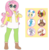 Size: 748x762 | Tagged: safe, artist:wolf, fluttershy, altaria, blaziken, goodra, human, minun, ursaring, vivillon, g4, backpack, boots, chubby, clothes, female, glasses, hairpin, humanized, keystone, leggings, pants, pokémon, pokémon team, pokémon trainer, shoes, smiling