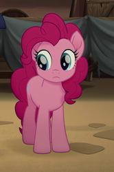Size: 500x752 | Tagged: safe, screencap, pinkie pie, earth pony, pony, g4, my little pony: the movie, cropped, female, mare, solo