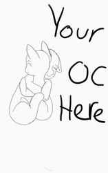 Size: 660x1050 | Tagged: safe, artist:mya-chan nina, oc, pony, black and white, blank, commission, crossed hooves, crying, cuddling, digital art, grayscale, hug, monochrome, no mane, no tail, smiling, your character here