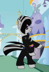 Size: 404x594 | Tagged: safe, oc, oc only, earth pony, pony, bipedal, canterlot, clothes, male, solo, stallion