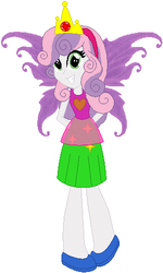Size: 289x483 | Tagged: safe, artist:selenaede, artist:user15432, sweetie belle, fairy, human, equestria girls, g4, base used, clothes, costume, crown, fairy costume, fairy princess, fairy princess outfit, fairy wings, halloween, halloween costume, hasbro, hasbro studios, holiday, jewelry, princess sweetie belle, purple wings, regalia, shoes, solo, wings