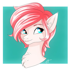 Size: 1280x1280 | Tagged: safe, artist:lucaaegus, oc, cute, green, new icon, pink, ponysona