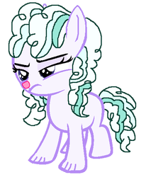 Size: 433x525 | Tagged: safe, artist:drypony198, oc, oc only, oc:starxie, interspecies offspring, offspring, parent:angel bunny, parent:starlight glimmer, parents:starbunny, simple background, solo, white background