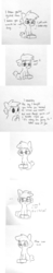 Size: 1280x6466 | Tagged: safe, artist:tjpones, oc, oc only, oc:tjpones, earth pony, hamster, pony, ..., :o, animal, box, comic, dead, death, dialogue, floppy ears, glasses, hoof hold, lidded eyes, lineart, looking down, loss, male, monochrome, open mouth, pet, sad, simple background, sitting, sketch, smiling, solo, stallion, traditional art, white background, younger