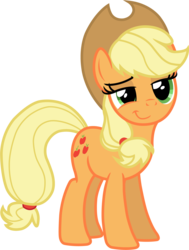 Size: 1473x1947 | Tagged: safe, artist:davidsfire, applejack, earth pony, pony, g4, cowboy hat, cute, female, hat, jackabetes, simple background, smiling, smirk, smug, solo, stetson, transparent background, vector