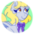 Size: 130x128 | Tagged: safe, artist:cubbybatdoodles, derpy hooves, g4, alternate universe, doctor derpy, icon, implied doctor whooves, picture for breezies