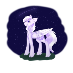 Size: 2500x2500 | Tagged: safe, artist:xxskittelzxx, oc, oc only, oc:starstorm slumber, pegasus, pony, female, high res, simple background, smiling, solo, stars, transparent background