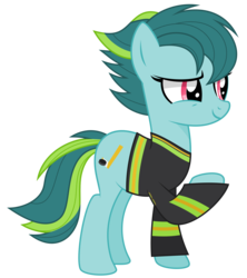 Size: 2000x2254 | Tagged: safe, artist:bubblestormx, oc, oc only, oc:lamp lighter, earth pony, pony, clothes, female, high res, simple background, smiling, solo, transparent background