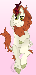 Size: 1872x3832 | Tagged: safe, artist:redpalette, autumn blaze, kirin, g4, sounds of silence, cute, female, lying down