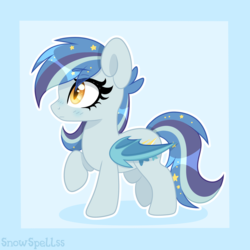 Size: 3000x3000 | Tagged: safe, artist:dreamyeevee, oc, oc only, oc:star struck, bat pony, pony, high res, solo