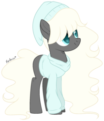 Size: 1024x1193 | Tagged: safe, artist:mintoria, oc, oc only, oc:freddie, earth pony, pony, beanie, clothes, hat, male, shirt, simple background, solo, stallion, transparent background
