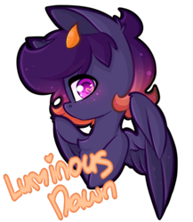 Size: 500x575 | Tagged: safe, artist:ashee, oc, oc only, oc:luminous dawn, pegasus, pony, heart eyes, horns, male, simple background, solo, transparent background, wingding eyes