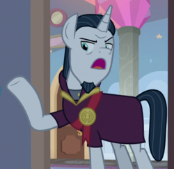 Size: 697x676 | Tagged: safe, screencap, chancellor neighsay, pony, g4, school raze, cropped, male, solo