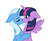 Size: 1002x830 | Tagged: safe, artist:neighsay, trixie, twilight sparkle, alicorn, pony, unicorn, g4, duo, female, kiss on the lips, kissing, lesbian, profile, ship:twixie, shipping, simple background, twilight sparkle (alicorn), white background