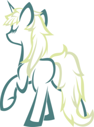 Size: 2876x3902 | Tagged: safe, artist:up1ter, oc, oc only, oc:lunar eclipse, pony, unicorn, eyes closed, female, high res, hooves, horn, lineart, mare, raised hoof, simple background, solo, transparent background