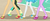 Size: 518x220 | Tagged: safe, screencap, applejack, fluttershy, rarity, sci-twi, twilight sparkle, equestria girls, equestria girls specials, g4, my little pony equestria girls: better together, my little pony equestria girls: forgotten friendship, cropped, feet, flip-flops, legs, pictures of legs, sandals