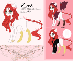 Size: 6000x5000 | Tagged: safe, artist:sovbean, oc, oc only, oc:rose, earth pony, pony, absurd resolution, clothes, female, glasses, mare, reference sheet, socks, solo
