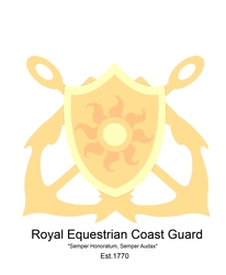 Size: 2000x2422 | Tagged: safe, artist:lietiejackson, coast guard, high res, logo, military, navy
