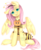 Size: 1581x1916 | Tagged: safe, artist:floofyhoof, fluttershy, pegasus, pony, g4, animal costume, bee costume, clothes, costume, cute, female, flutterbee, halloween, head tilt, holiday, looking at you, mare, mouth hold, nightmare night costume, outline, pumpkin bucket, shyabetes, simple background, sitting, solo, transparent background, trick or treat, wings