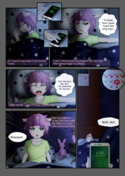 Size: 3200x4500 | Tagged: safe, artist:shimmi, sweetie belle, anthro, g4, comic, comic sans, female, solo