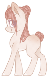 Size: 920x1450 | Tagged: safe, artist:electricaldragon, oc, oc only, earth pony, pony, body freckles, female, freckles, hair bun, mare, simple background, smiling, solo, tail bun, transparent background