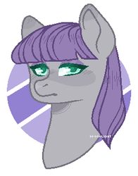Size: 262x334 | Tagged: safe, artist:m-00nlight, maud pie, earth pony, pony, g4, bust, female, mare, portrait, solo