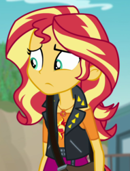 Size: 641x837 | Tagged: safe, screencap, sunset shimmer, equestria girls, equestria girls specials, g4, my little pony equestria girls: better together, my little pony equestria girls: forgotten friendship, cropped, female, geode of empathy, magical geodes, solo