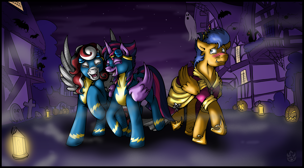 #1867504 - safe, artist:stormblaze-pegasus, <b>flash</b> sentry, <b>twilight</b> sparkle,...