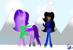 Size: 2500x1700 | Tagged: safe, artist:wonderschwifty, oc, oc:wonder sparkle, human, snow